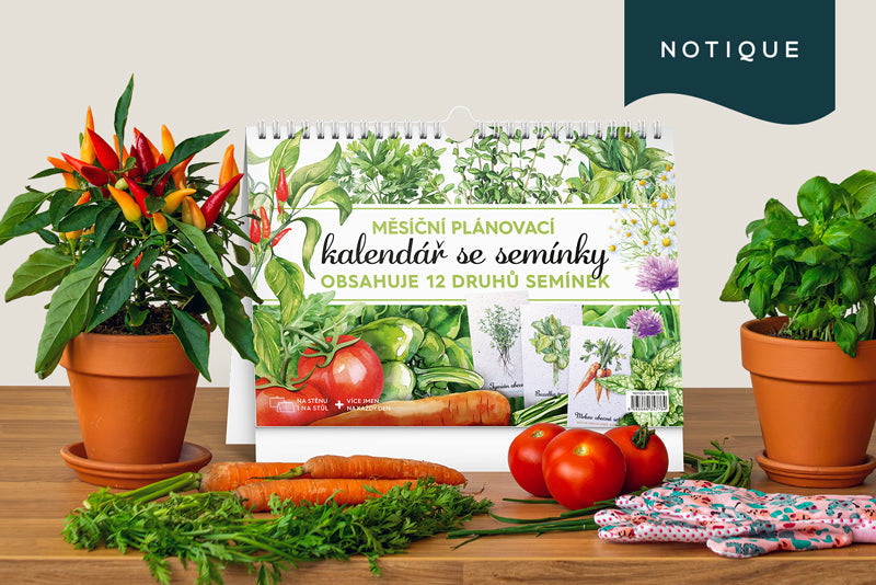 Sklízejte radost! Objevte Semínkový kalendář od Notique
