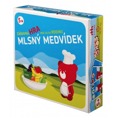 Mlsný medvídek (Teribear), společenská hra 140 x 140 x 25 mm