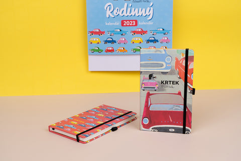 Notes Krtek a autíčko, linkovaný, 13 × 21 cm