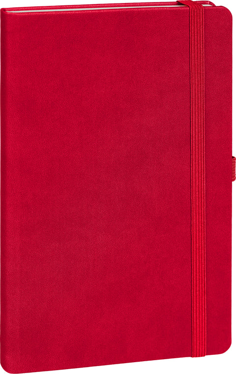 Notes Červený, linkovaný, 13 × 21 cm