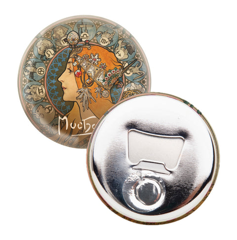 Kovový otvírák Alfons Mucha - Zodiak,