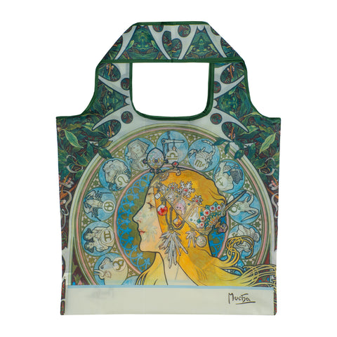 Skládací nákupní taška Alfons Mucha – Zodiak