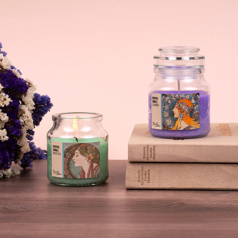 Vonná svíčka Mucha - Zodiak, vůně levadule