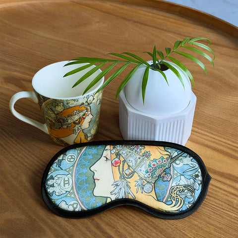 Maska na spaní Alfons Mucha – Zodiak