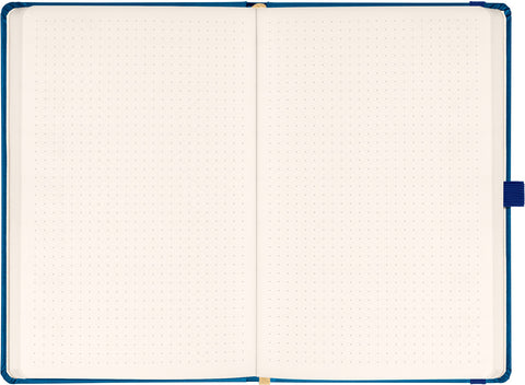 Notes Aprint, modrý, tečkovaný, 15 x 21 cm
