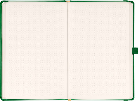 Notes Aprint, zelený, tečkovaný, 15 x 21 cm