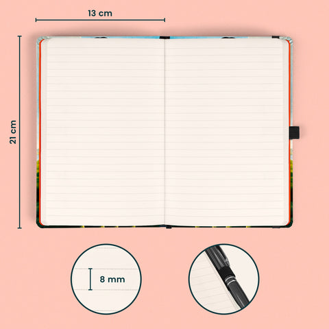 Notes Tulipány Kateřiny Winterové, linkovaný, 13 x 21 cm