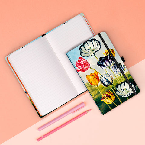 Notes Tulipány Kateřiny Winterové, linkovaný, 13 x 21 cm