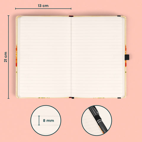 Notes Máky Kateřiny Winterové, linkovaný, 13 x 21 cm