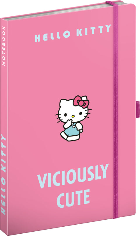 Notes Hello Kitty, linkovaný, 13 x 21 cm