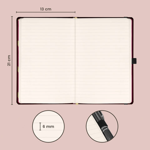 Notes Harry Potter – Gryffindor, linkovaný, 13 × 21 cm