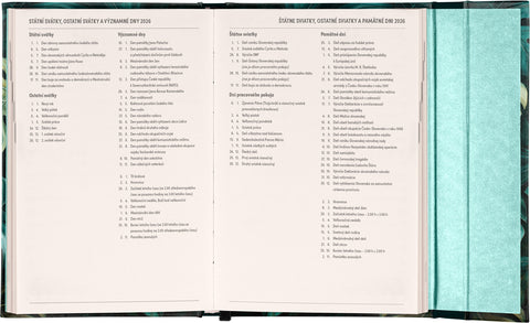 Týdenní magnetický diář Monstera 2026, 11 x 16 cm