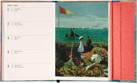Týdenní magnetický diář Claude Monet 2026, 11 x 16 cm