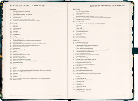 Planbook diář/notes Liška 2026, 13 x 21 cm