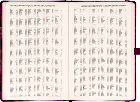 Planbook diář/notes Fialové květy 2026, 13 x 21 cm