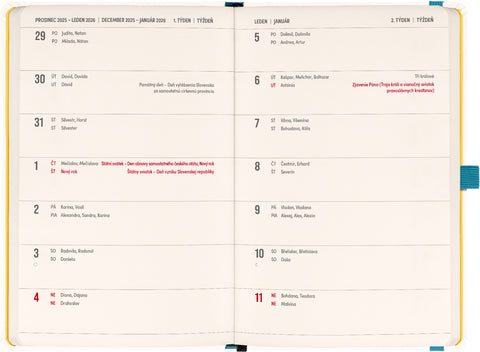 Planbook diář/notes Herbář 2026, 13 x 21 cm