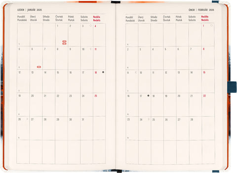 Planbook diář/notes Japonsko 2026, 13 x 21 cm