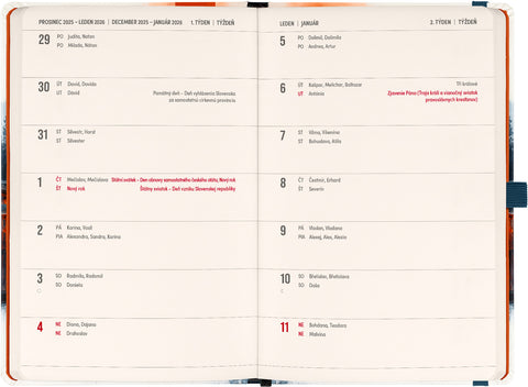 Planbook diář/notes Japonsko 2026, 13 x 21 cm