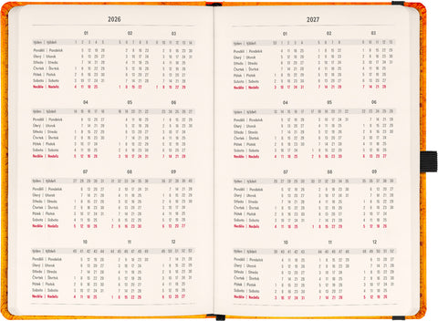 Planbook diář/notes Harry Potter – Bradavice 2026, 13 x 21 cm