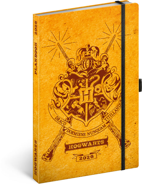 Planbook diář/notes Harry Potter – Bradavice 2026, 13 x 21 cm