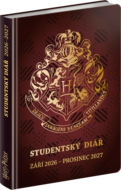 Studentský diář Harry Potter (září 2026 – prosinec 2027), 9,8 x 14,5 cm