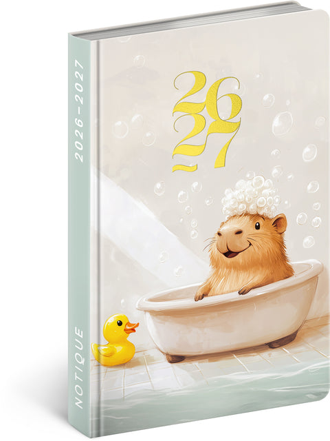 18měsíční diář Petito – Kapybara 2026/2027, 11 x 16 cm