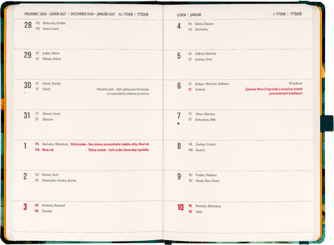 Planbook diář/notes Kočka 2027, 13 x 21 cm