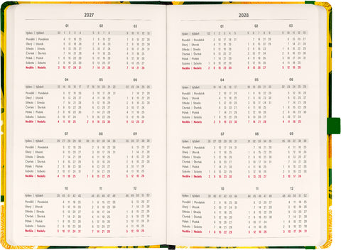 Planbook diář/notes Citróny 2027, 13 x 21 cm