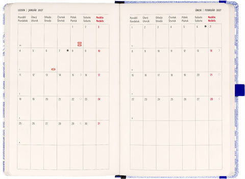 Planbook diář/notes Pod mořem  2027, 13 x 21 cm