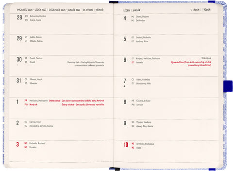 Planbook diář/notes Pod mořem  2027, 13 x 21 cm