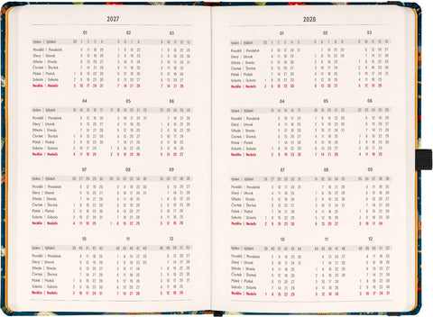 Planbook diář/notes Harry Potter –  Bradavický expres 2027, 13 x 21 cm