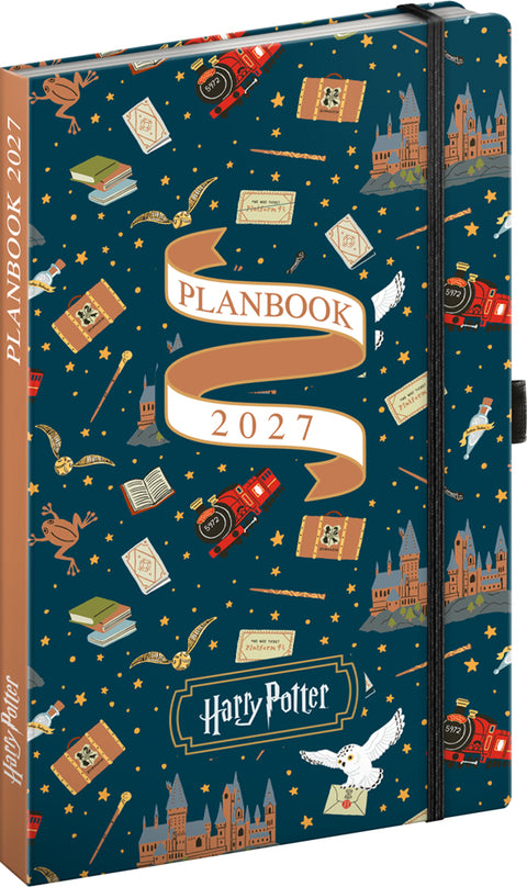Planbook diář/notes Harry Potter –  Bradavický expres 2027, 13 x 21 cm