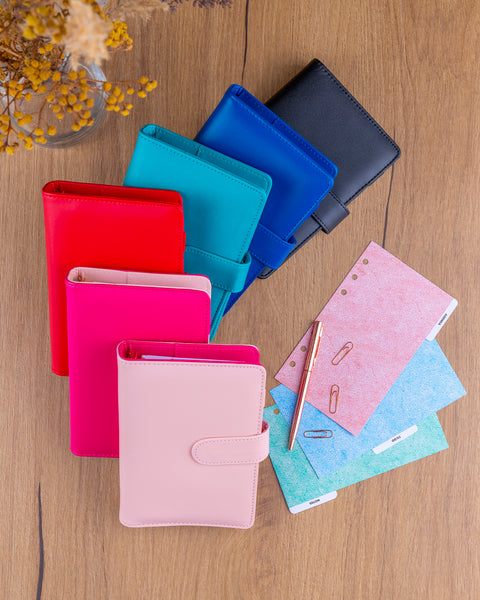 Refill – Týdenní kroužkový diář s vyměnitelnými listy 2027, tyrkysový, 12,5 x 19 cm
