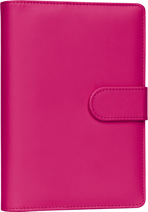 Refill – Týdenní kroužkový diář s vyměnitelnými listy 2027, fuchsiový, 12,5 x 19 cm