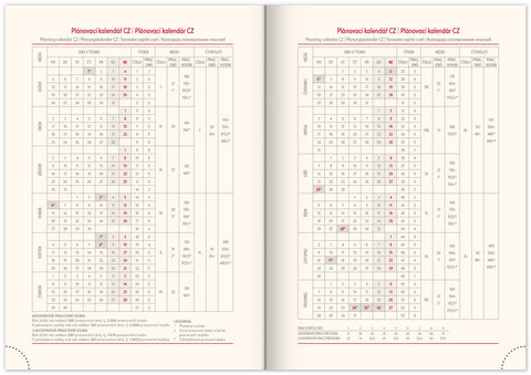 Denní diář Rivoli 2026, světle modrý, 15 x 21 cm