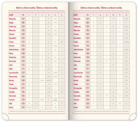 Kapesní diář Essenza 2026, káva, 9 x 15,5 cm