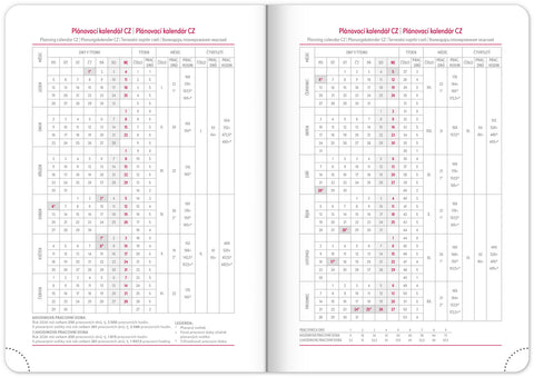 Týdenní diář Ajax 2026, modrý, 15 x 21 cm