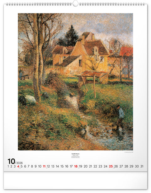 Nástěnný kalendář Impresionismus 2026, 48 x 56 cm