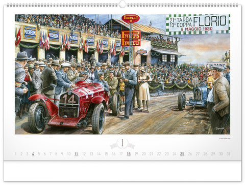 Nástěnný kalendář Oldtimers – Václav Zapadlík 2026, 64 x 42 cm