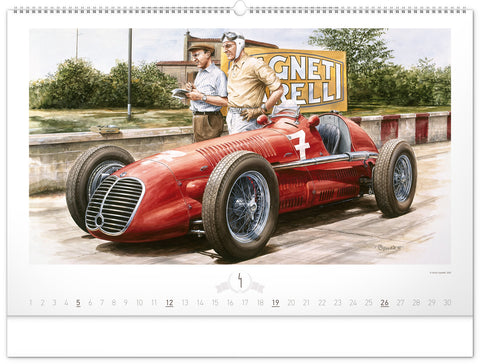 Nástěnný kalendář Oldtimers – Václav Zapadlík 2026, 64 x 42 cm