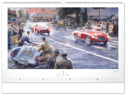 Nástěnný kalendář Oldtimers – Václav Zapadlík 2026, 64 x 42 cm