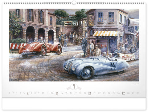 Nástěnný kalendář Oldtimers – Václav Zapadlík 2026, 64 x 42 cm