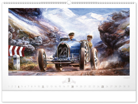 Nástěnný kalendář Oldtimers – Václav Zapadlík 2026, 64 x 42 cm