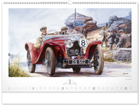 Nástěnný kalendář Oldtimers – Václav Zapadlík 2026, 64 x 42 cm