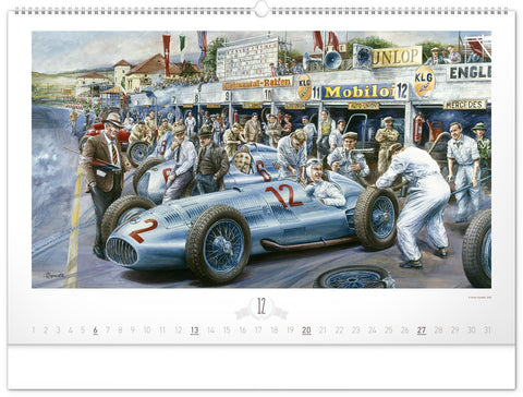 Nástěnný kalendář Oldtimers – Václav Zapadlík 2026, 64 x 42 cm