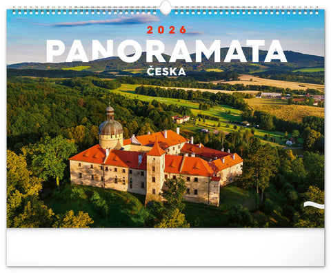 Nástěnný kalendář Panoramata Česka 2026, 48 x 33 cm