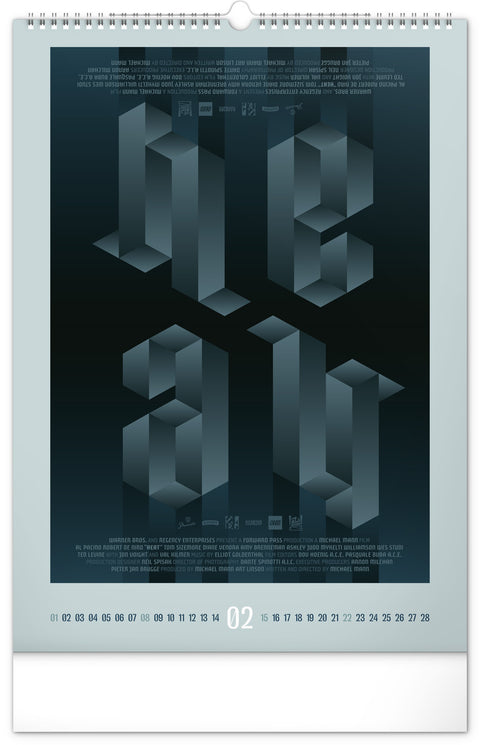 Nástěnný kalendář Alternative Movie Posters 2026, 33 x 46 cm