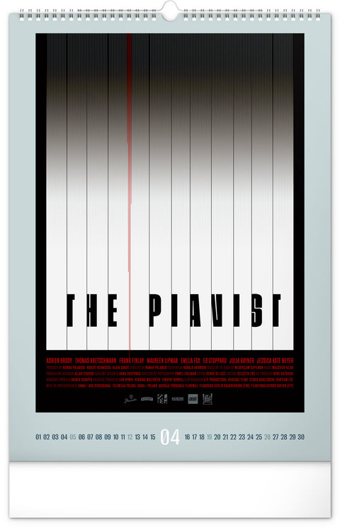 Nástěnný kalendář Alternative Movie Posters 2026, 33 x 46 cm