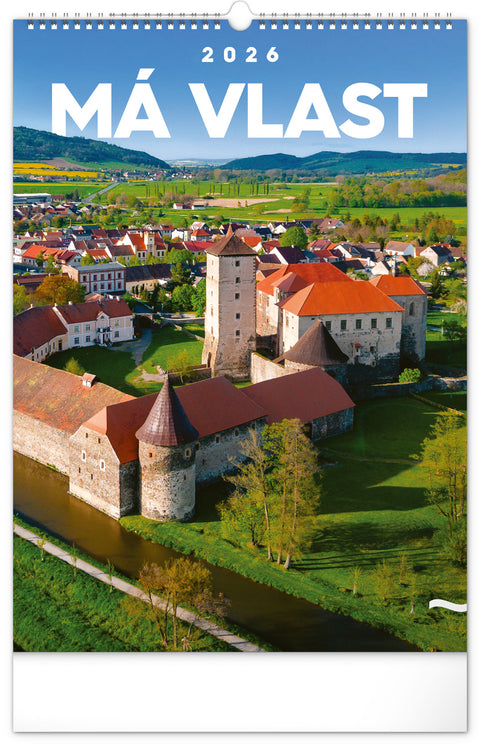 Nástěnný kalendář Má vlast 2026, 33 x 46 cm