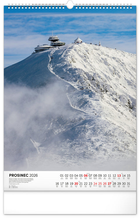 Nástěnný kalendář Národní parky Čech a Moravy 2026, 33 x 46 cm